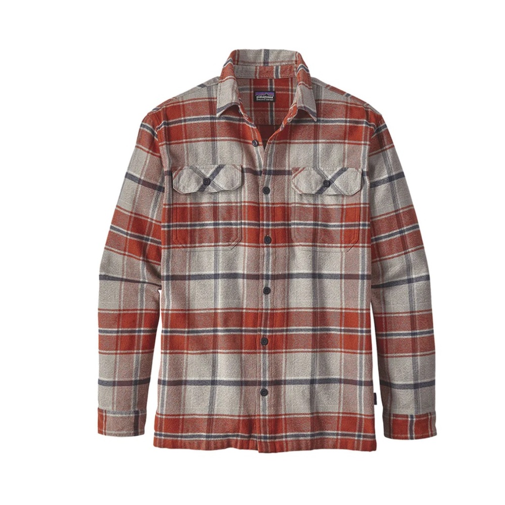Patagonia MEN'S LONG-SLEEVED FJORD FLANNEL SHIRT sz S